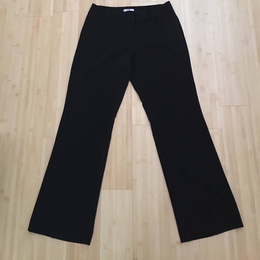 Black flare pants.