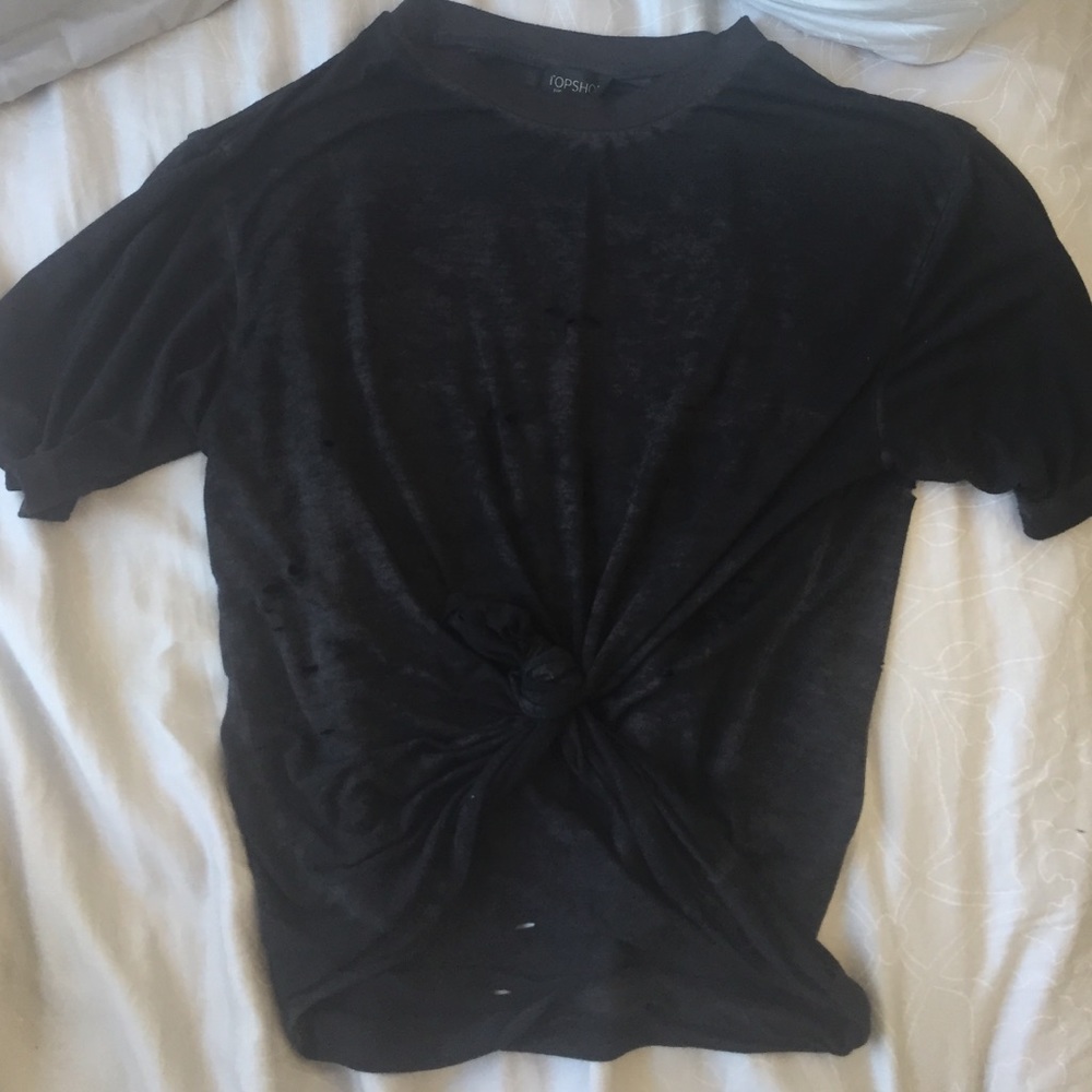 Distressed tee