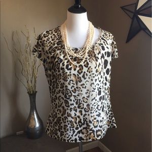 Sheer cheetah blouse