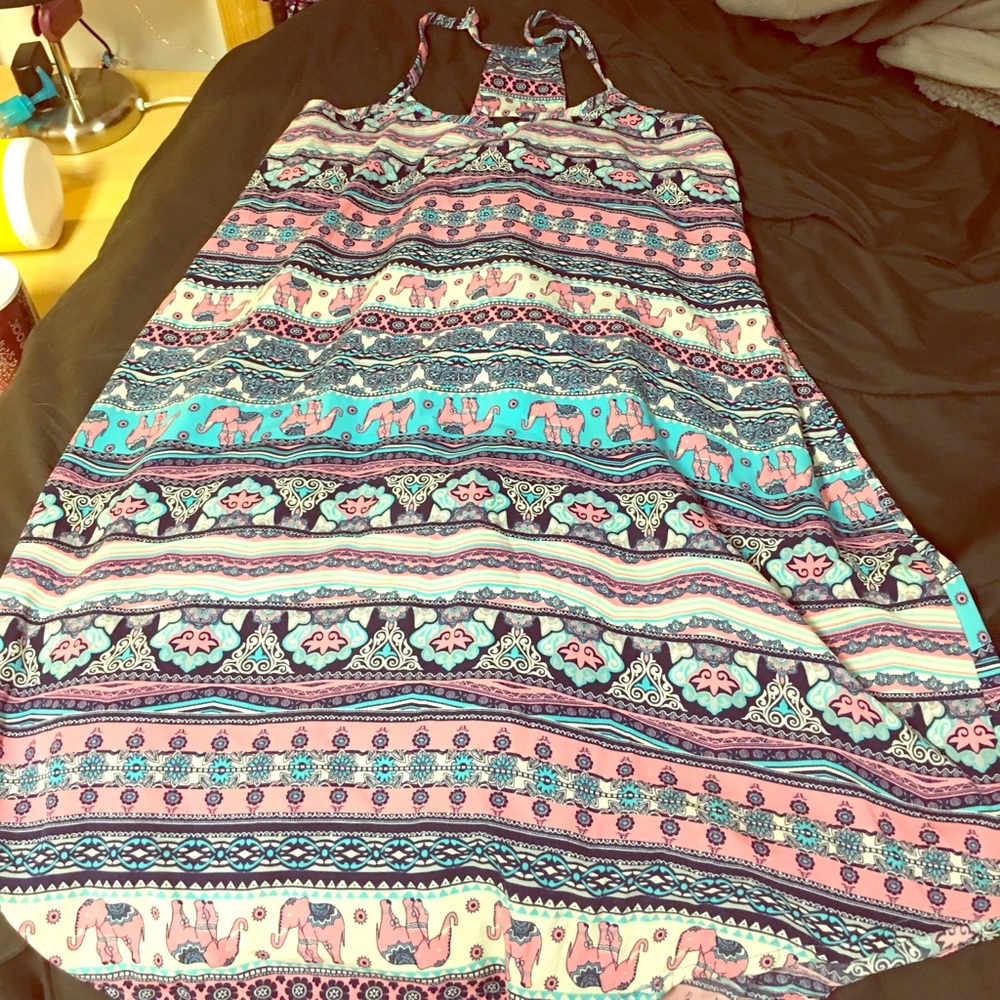 Racer back shift dress