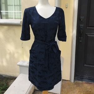 Marc by Marc Jacob Navy blue silk dress size XS