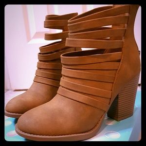 Strappy ankle boots