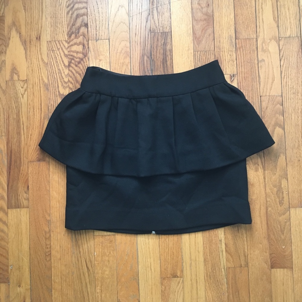 Black Peplum Milly Skirt