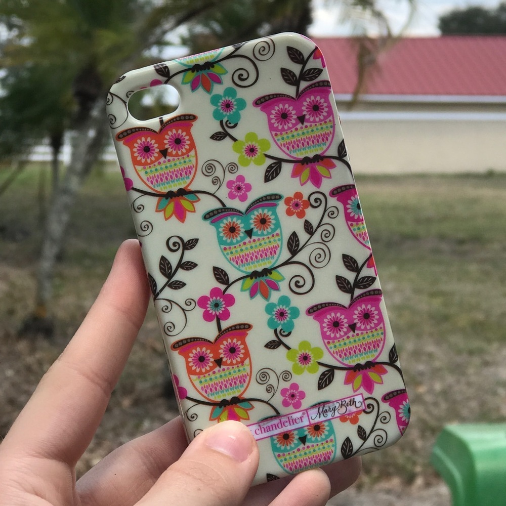 Pink Chandelier Mary Beth Owl Case