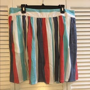 Striped Skater Skirt