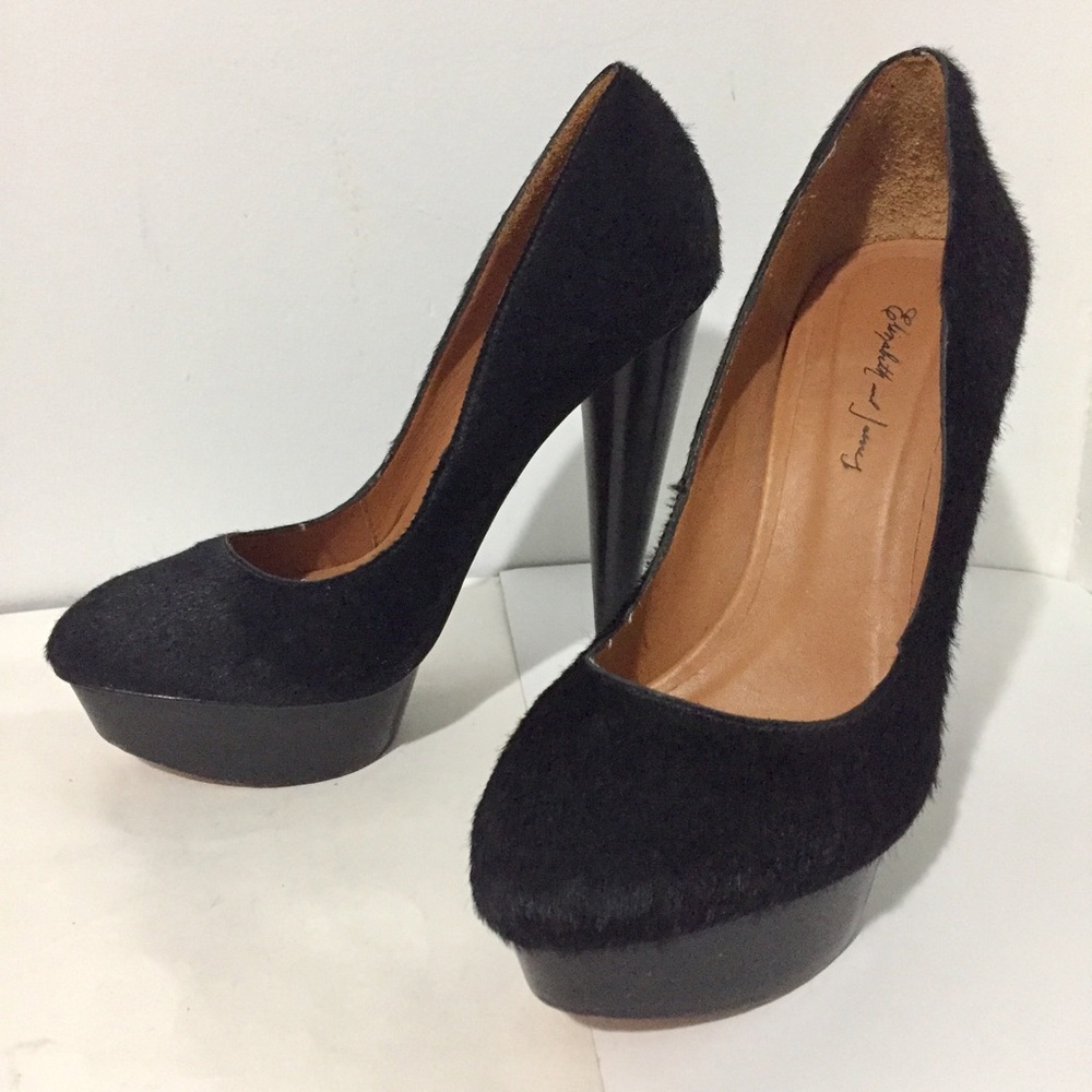 Elizabeth & James Pony Hair Pumps