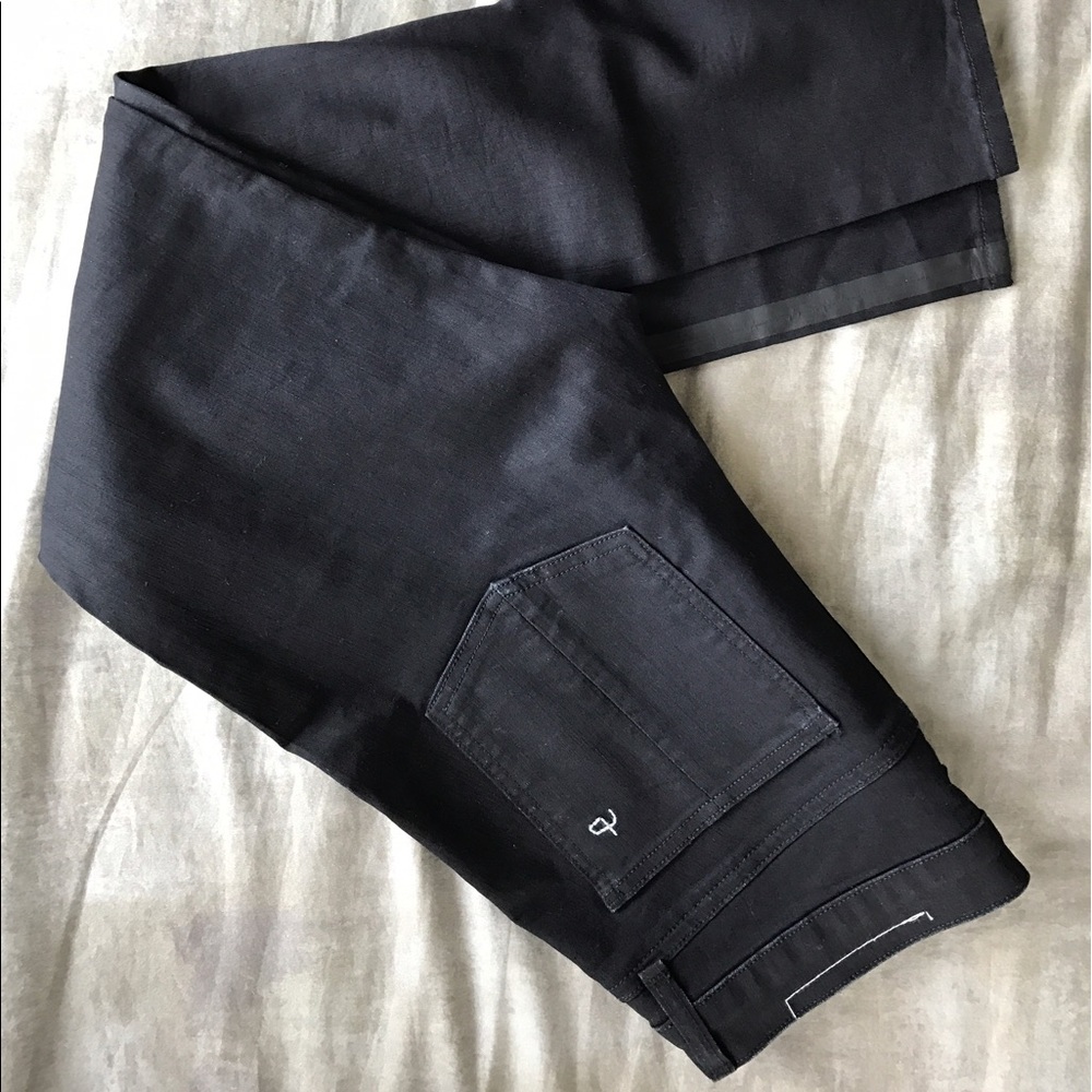 Rag & Bone Skinny Zipper Capri Tuxedo Jeans 30