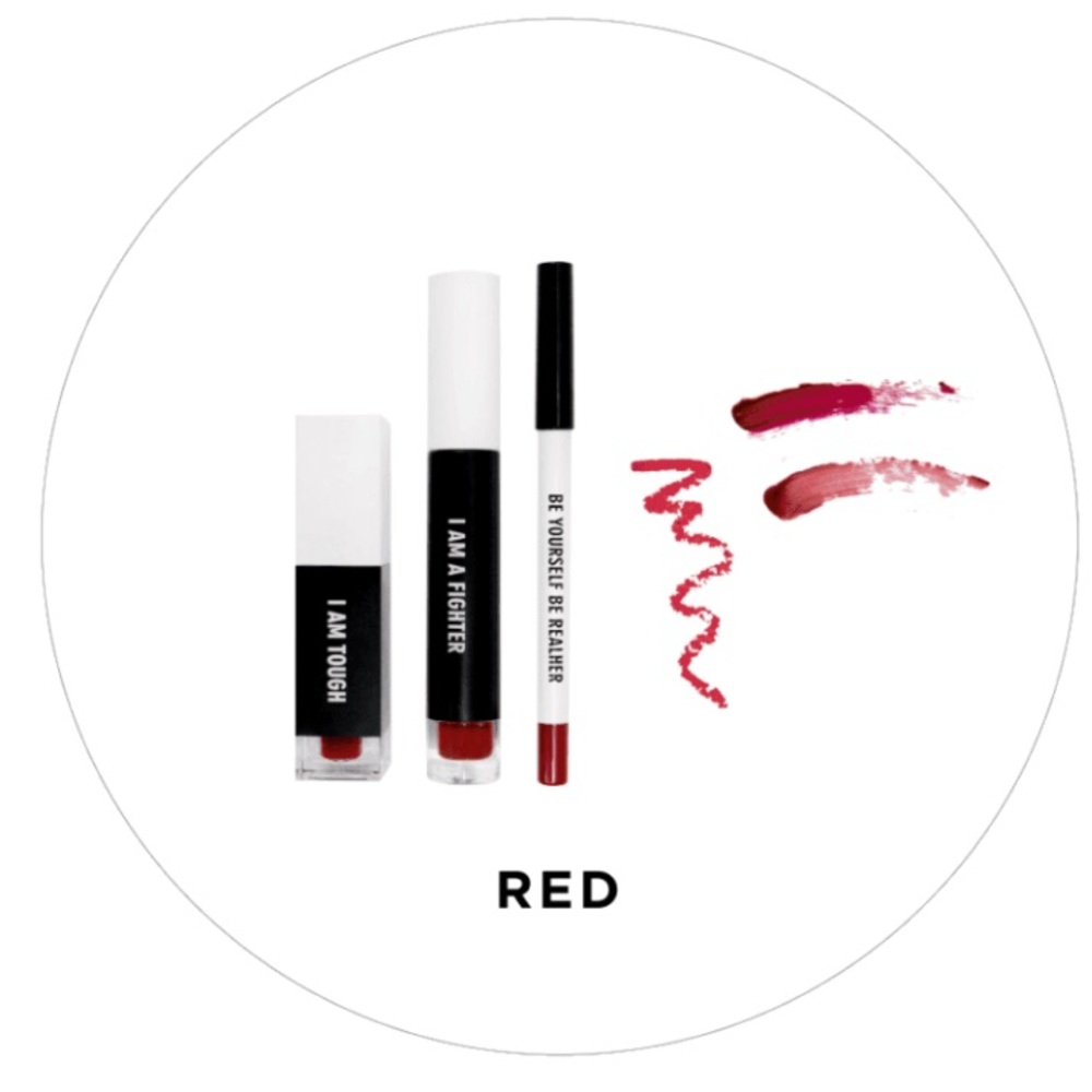 RealHer Deep Red Lip Kit - I AM FABULOUS