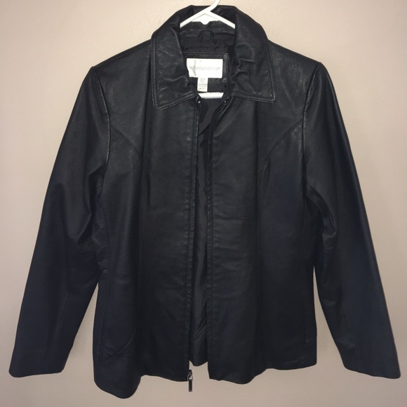 Real Leather Jacket Black - Picture 1 of 7
