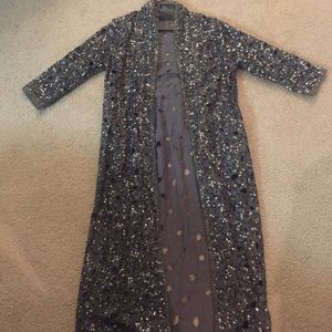 Brand new Zara embellished maxi cardigan