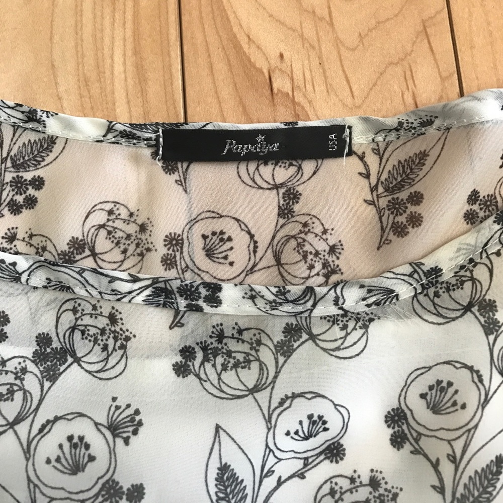 Papaya long sleeve white floral dress - Picture 3 of 3