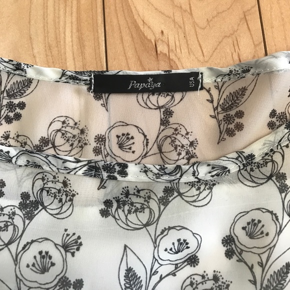 Papaya long sleeve white floral dress - Picture 3 of 3