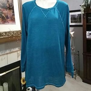 Faded glory teal long sleeve shirt.