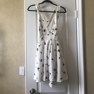 Ivory floral free people dress