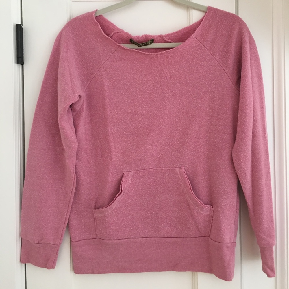 Alternative Apparel Eco Fleece Pink Sweatshirt- S