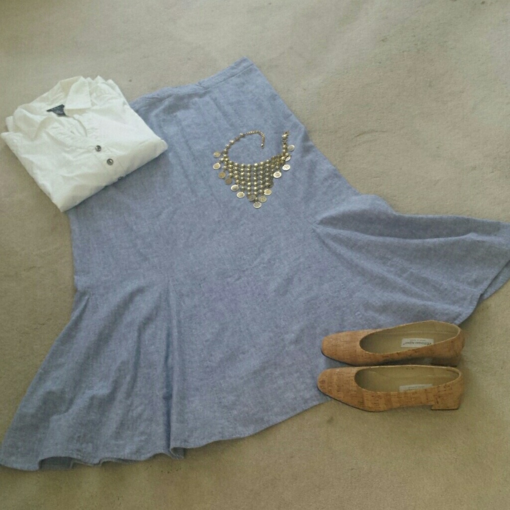 Shukr linen cotton skirt sz 2xl