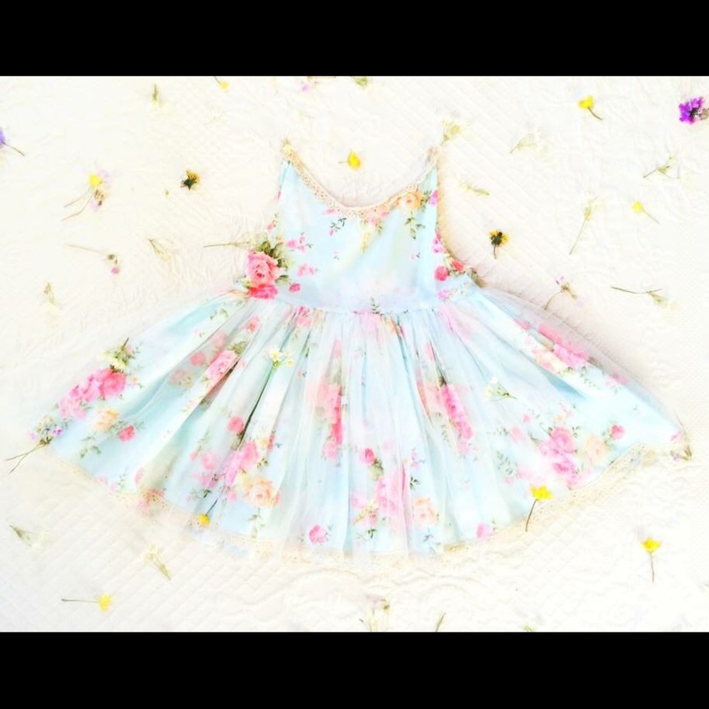 Secret Garden Tutu Dress Like Dollcake sz 4/5 7/8