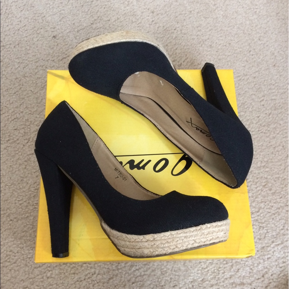 Gomax ❤️☀️ canvas espadrilles platform heel