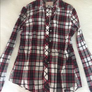 Banana Republic plaid button down