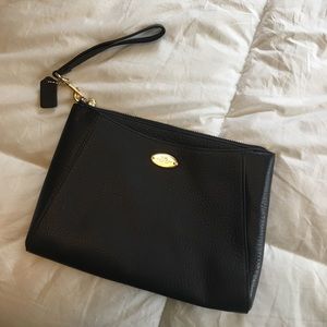 Midnight Blue Coach Clutch