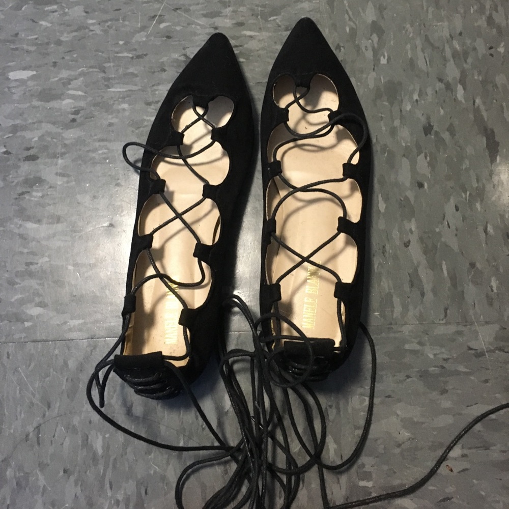 Lace up flats