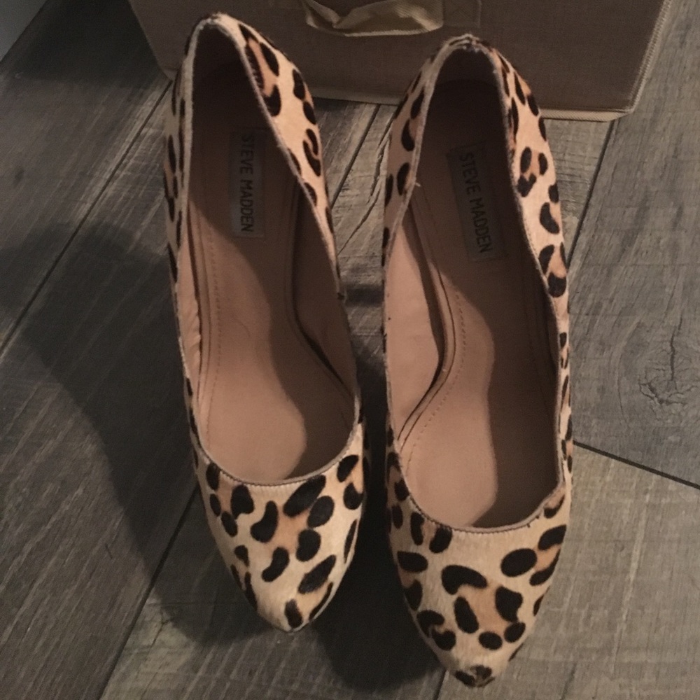 Pony hair leather Steve Madden heels!
