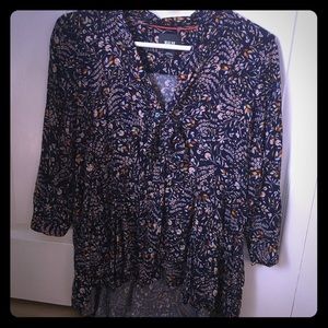 Anthropologie Maeve floral blouse