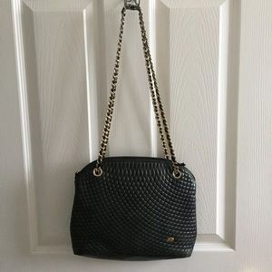 Very loved vintage Bally chain purse