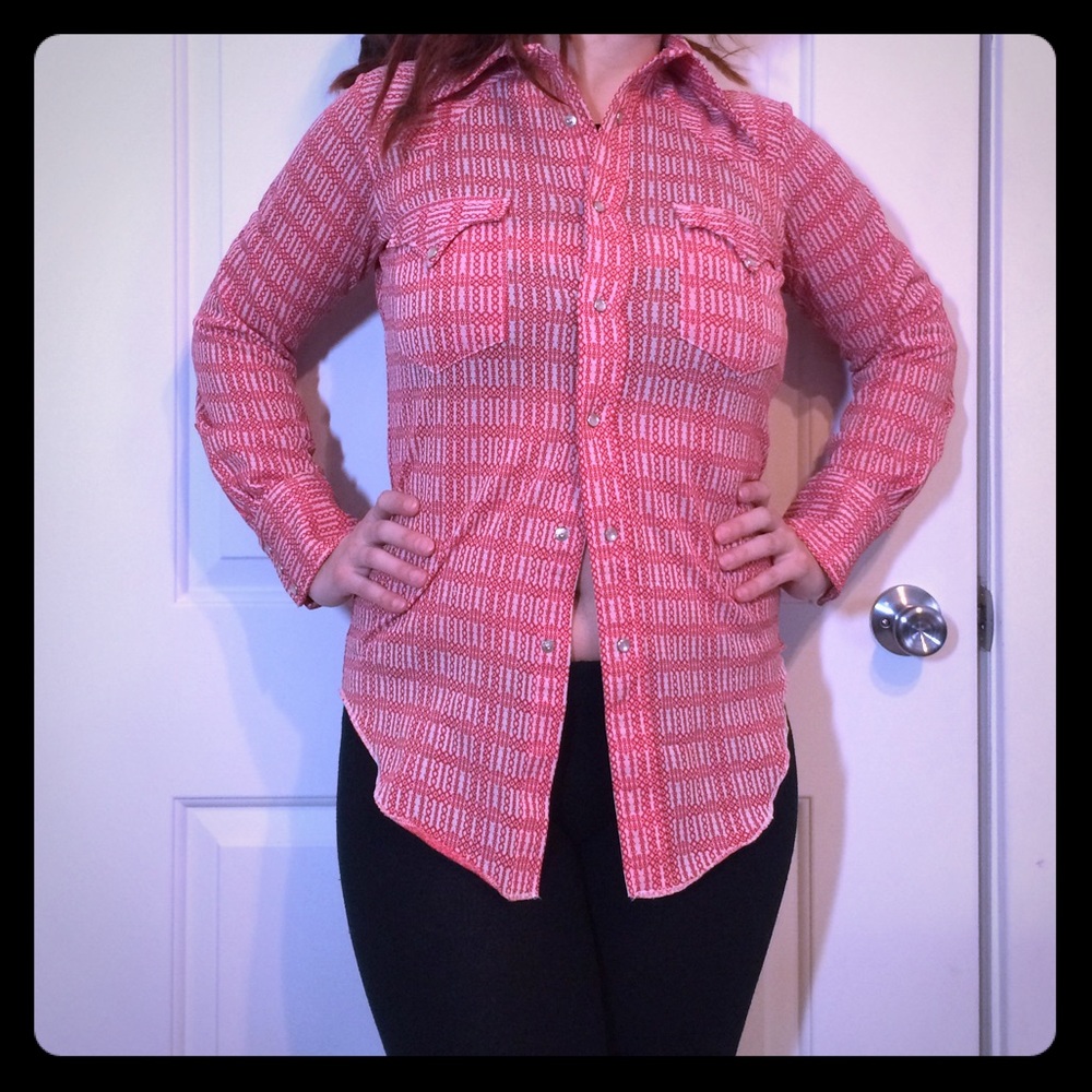 Western pointy collar button up