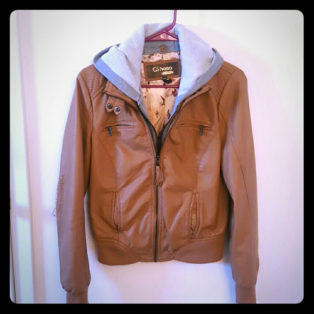 Pleather jacket.