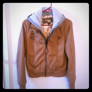 Pleather jacket.