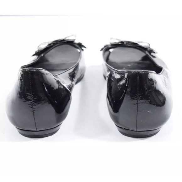 ❌SOLD❌Gucci patent leather peep toe flats - Picture 4 of 6