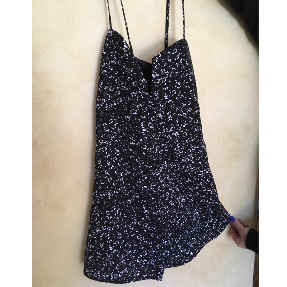 The Fifth black and white printed romper