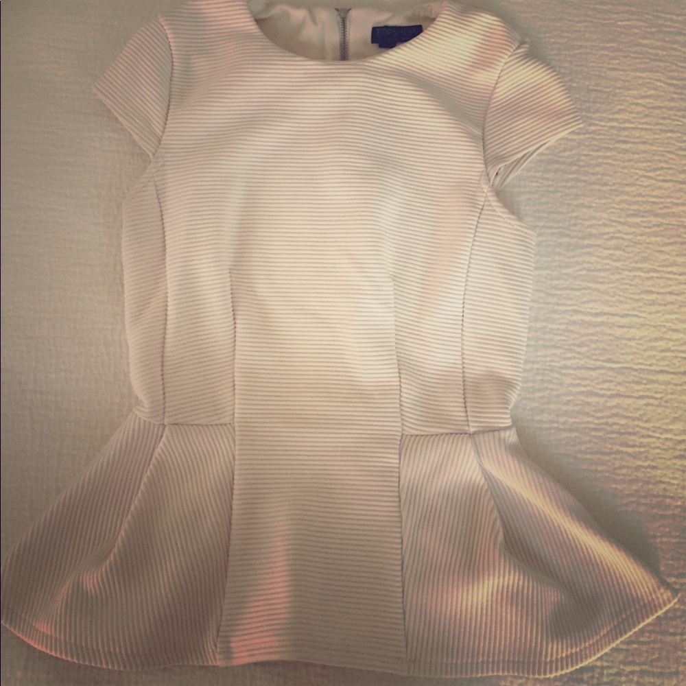 Top shop ribbed peplum