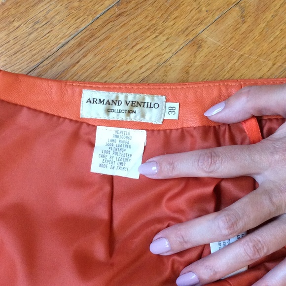 Leather skirt by Armand Ventilo - Picture 2 of 4