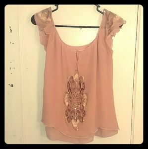 Romantic Dusty Pink Top
