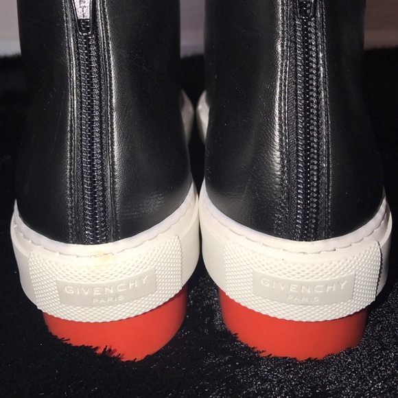 Street Line Leather Platform Sneakers - Picture 4 of 6