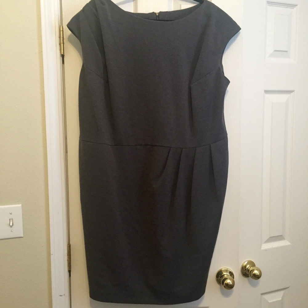 Jones New York Charcoal Gray Dress