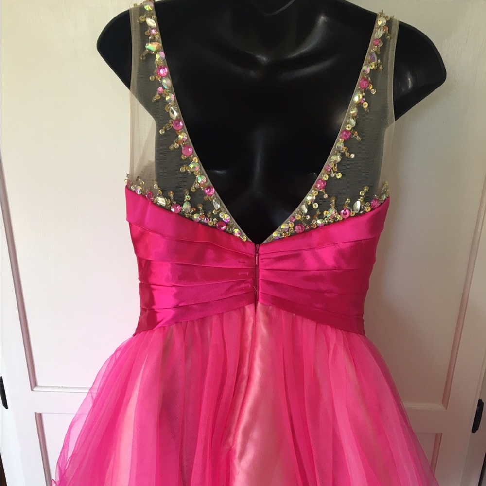 Pink Cocktail Dress - Picture 4 of 4