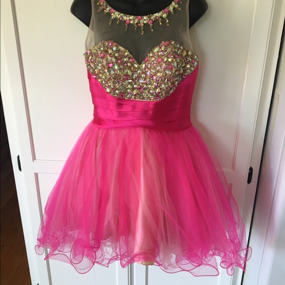 Pink Cocktail Dress - Picture 2 of 4