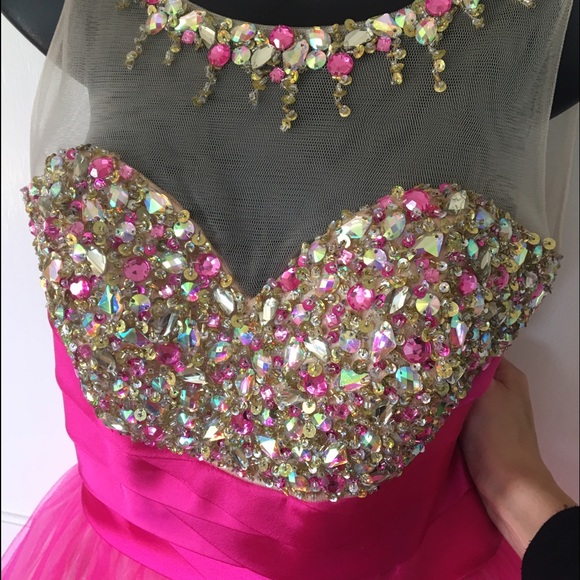 Pink Cocktail Dress - Picture 3 of 4