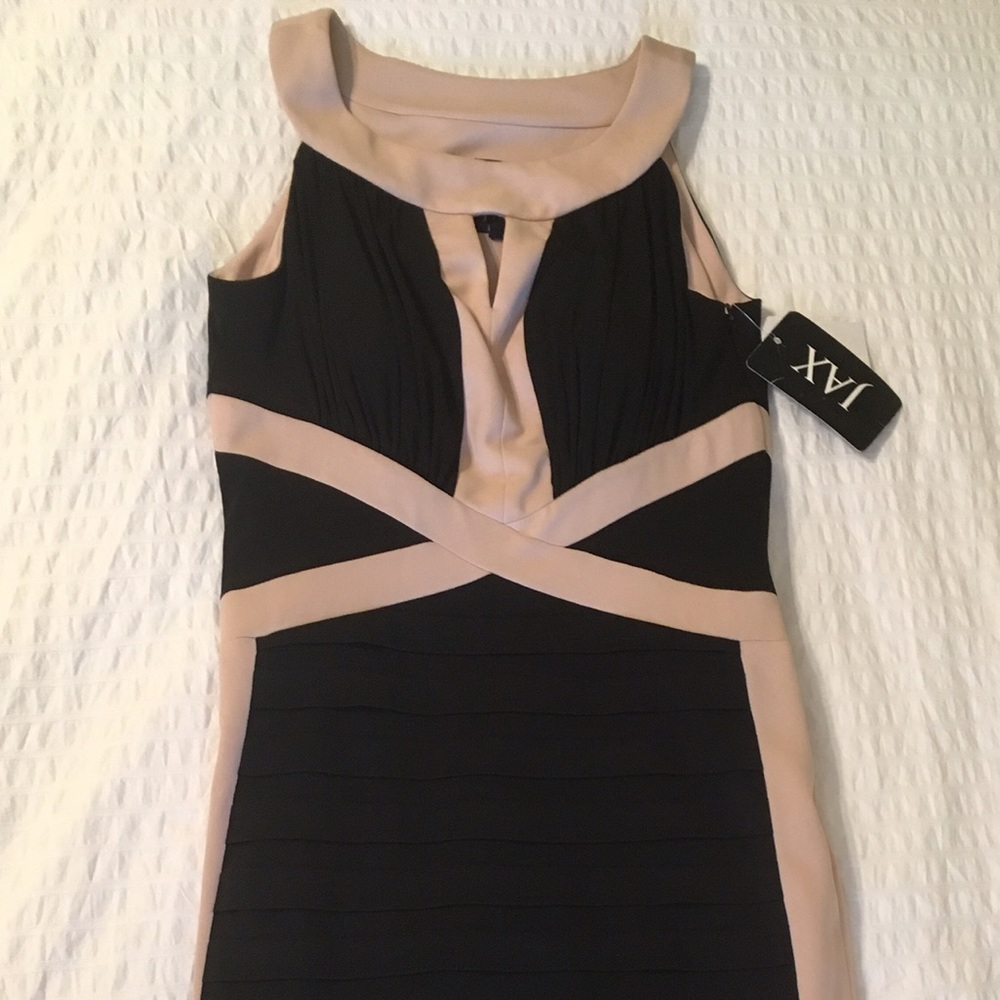 Black nude dress