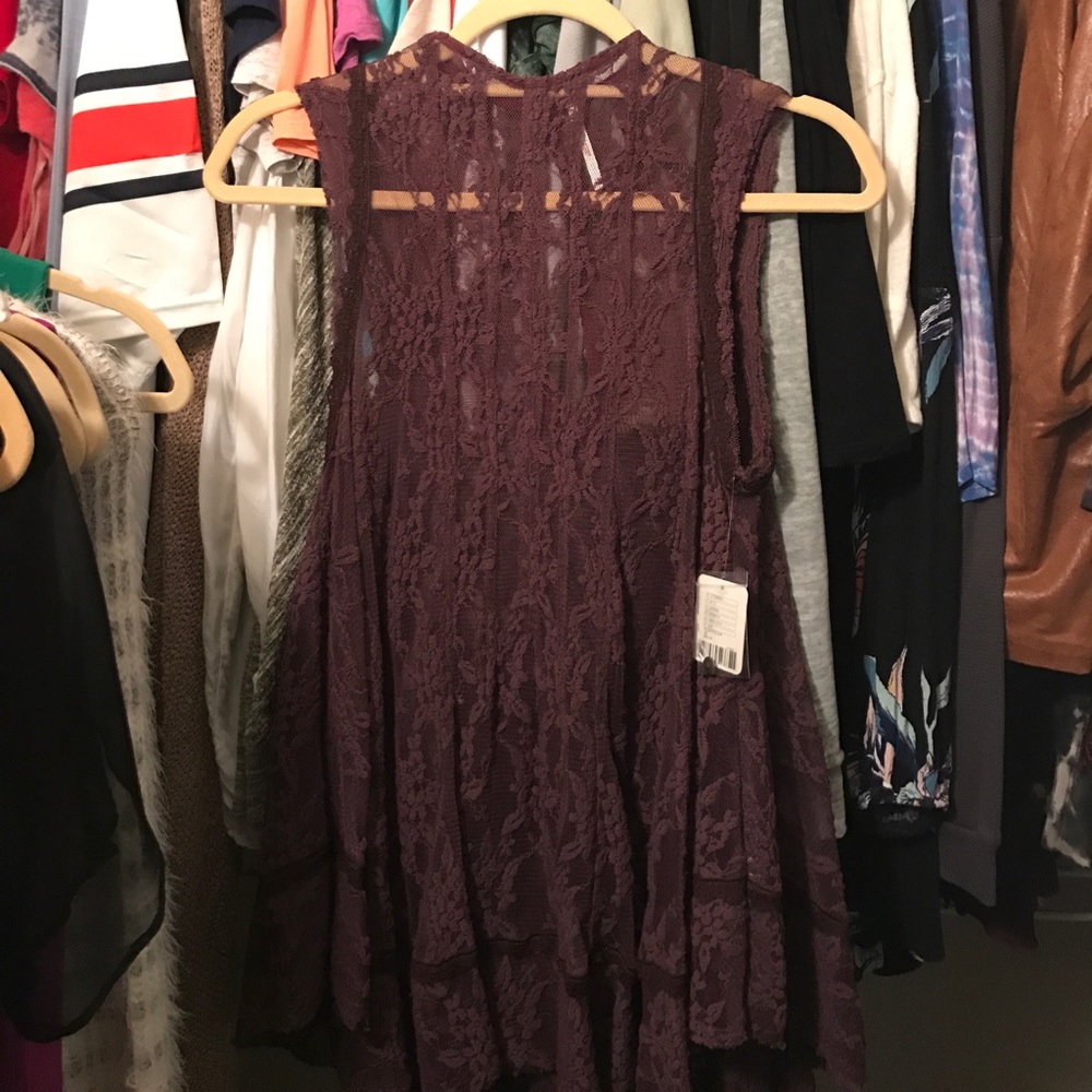 Purple lace top