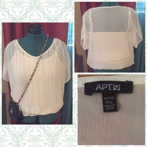Apt 9 sheer blouse with tank