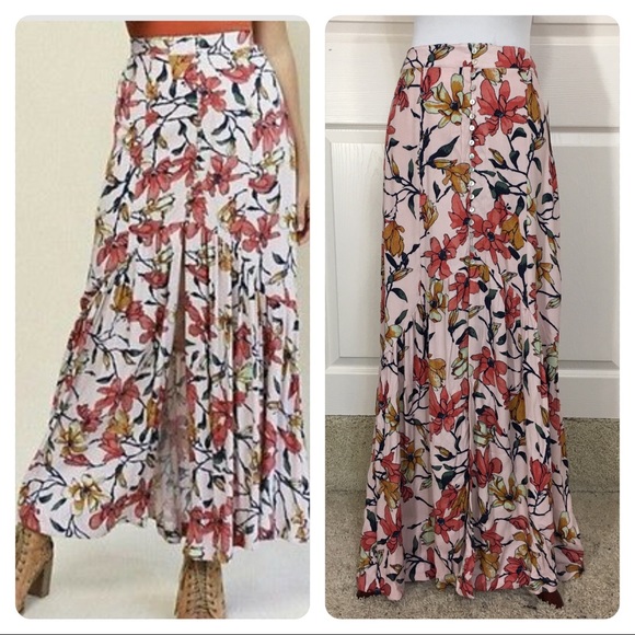 Free People Dresses & Skirts - Free People Petal Combo Smooth Sailing Maxi Skirt
