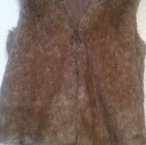 Faux fur vest