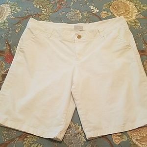 White Liz Bermuda shorts