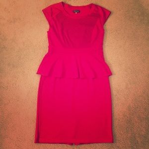 Red Peplum Dress