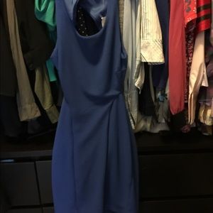 Blue Backless Dress