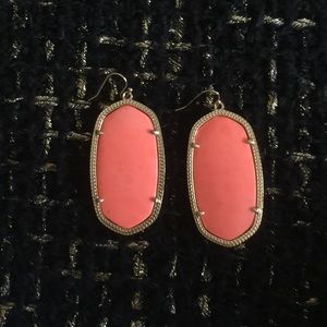 Danielle Earrings in Coral